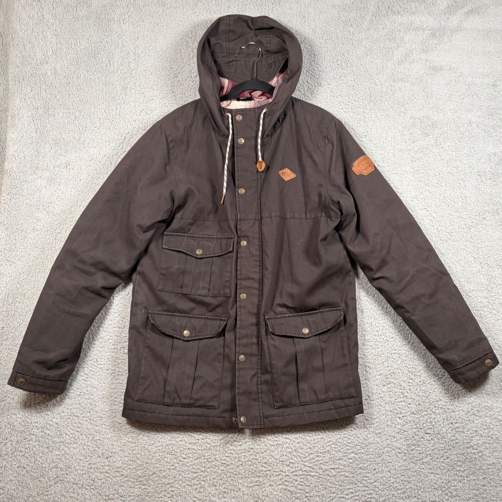 Picture Organic Clothing Men's Adventure Line Hooded Winter Jacket Brown Size M‎